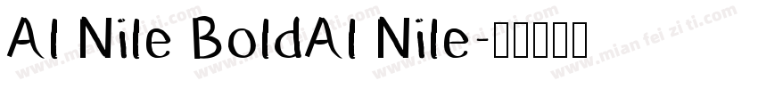 Al Nile BoldAl Nile字体转换